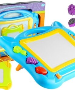 Didelė magiška magnetinė piešimo lenta su antspaudais + mini lenta