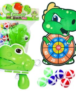 Dinozaurų taiklumo žaidimas su šautuvu