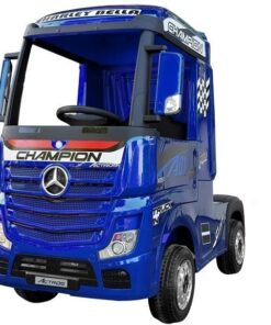 Elektrinis vaikiškas automobilis Mercedes Actros MP4 – mėlynas dažytas