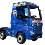 Elektrinis vaikiškas automobilis Mercedes Actros MP4 – mėlynas dažytas
