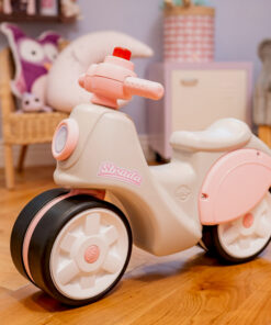 FALK Scooter Strada Retro balansinis dviratis mergaitėms su tyliomis padangomis