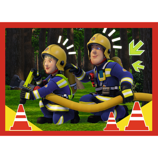Fireman Sam – „Adventures“ 4‑in‑1 dėlionės vaikams