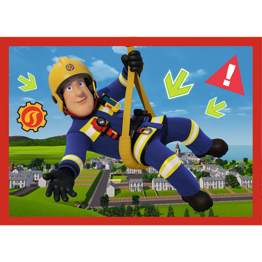 Fireman Sam – „Adventures“ 4‑in‑1 dėlionės vaikams