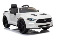 Ford Mustang GT Drift SX2038 – baltas elektromobilis vaikams