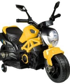 Geltonas elektrinis motociklas GTM1188 vaikams