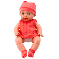 Interaktyvi kūdikio lėlė su buteliuku 30 cm