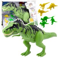 Interaktyvus dinozauras su garsais ir mini rinkinys