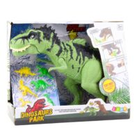 Interaktyvus dinozauras su garsais ir mini rinkinys