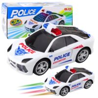 Interaktyvus policijos automobilis su šviesomis