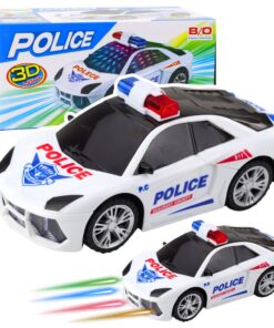Interaktyvus policijos automobilis su šviesomis