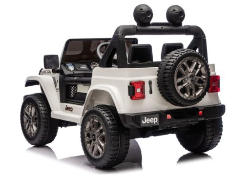 Jeep Rubicon 4×4 DK‑JWR556 – 24V – 4×200W – Baltas
