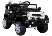 Juodas Jeep JJ245 elektromobilis vaikams