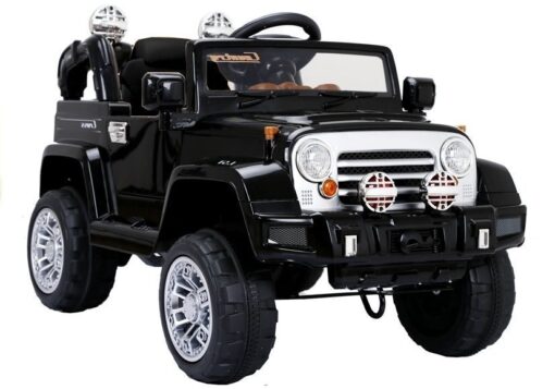 Juodas Jeep JJ245 elektromobilis vaikams