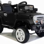 Juodas Jeep JJ245 elektromobilis vaikams