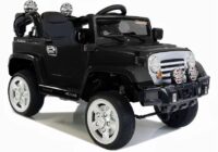 Juodas Jeep JJ245 elektromobilis vaikams
