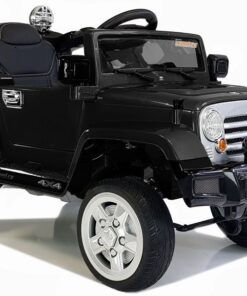 Juodas Jeep JJ245 elektromobilis vaikams