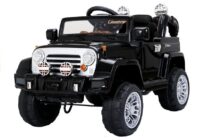 Juodas Jeep JJ245 elektromobilis vaikams