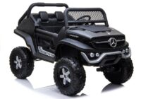 Juodas elektrinis Mercedes Unimog 4×4 vaikams