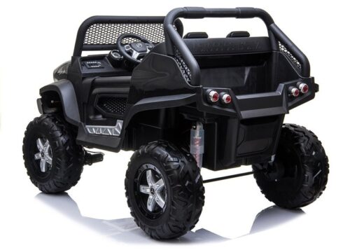 Juodas elektrinis Mercedes Unimog 4×4 vaikams