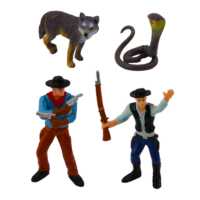 Kaubojų Wild West figūrėlių rinkinys