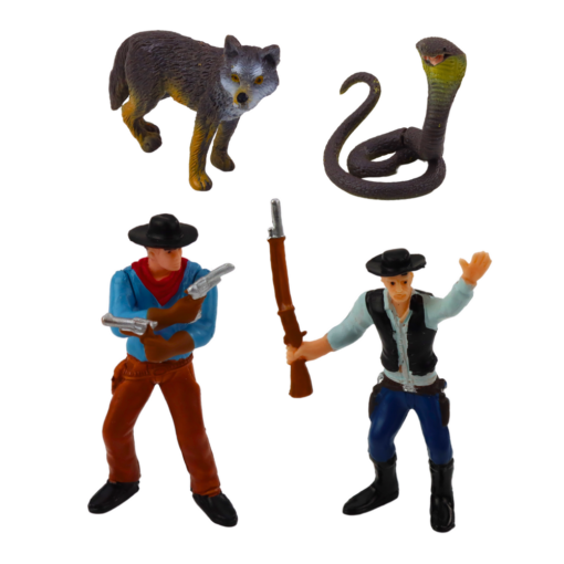 Kaubojų Wild West figūrėlių rinkinys