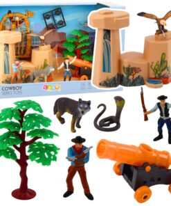 Kaubojų Wild West figūrėlių rinkinys