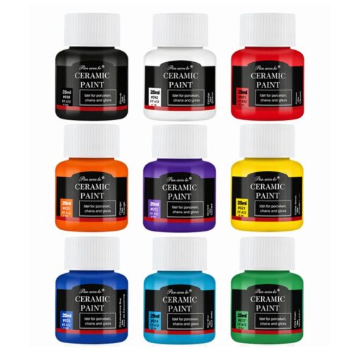 Keramikos dažų rinkinys 12×25 ml
