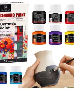 Keramikos dažų rinkinys 12×25 ml