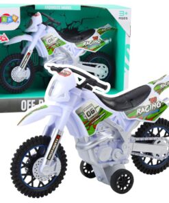 Krosinis motociklas – baltas