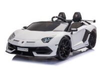 Lamborghini Aventador SX2028 – baltas elektromobilis vaikams