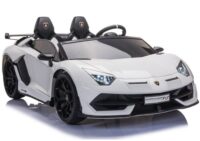 Lamborghini Aventador SX2028 – baltas elektromobilis vaikams