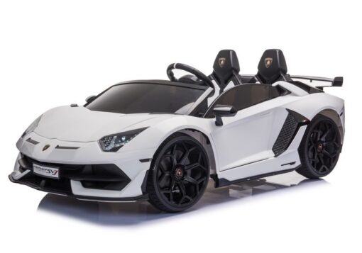 Lamborghini Aventador SX2028 – baltas elektromobilis vaikams