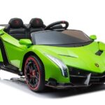 Lamborghini XMX615 elektromobilis vaikams – žalias