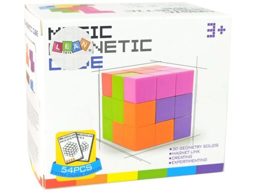 Magnetinis loginis kubas 7in1 su užduočių kortelėmis