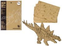 Medinė 3D erdvinė dėlionė „Stegosaurus“