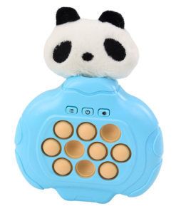 Mėlyna pliušinė panda Pop-It konsolė