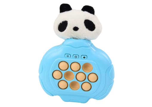 Mėlyna pliušinė panda Pop-It konsolė