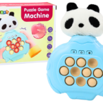 Mėlyna pliušinė panda Pop-It konsolė