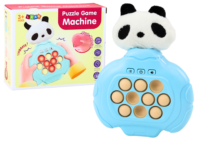 Mėlyna pliušinė panda Pop-It konsolė