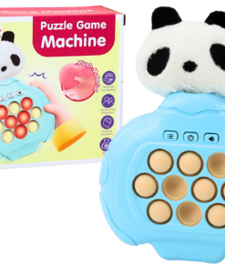 Mėlyna pliušinė panda Pop-It konsolė