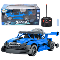 Mėlynas RC automobilis su dūmų efektu 1:20
