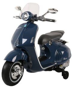Mėlynas elektrinis paspirtukas Vespa GTS 300 vaikams