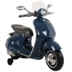 Mėlynas elektrinis paspirtukas Vespa GTS 300 vaikams