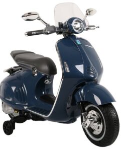 Mėlynas elektrinis paspirtukas Vespa GTS 300 vaikams