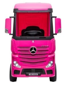 Mercedes Actros HL358 4×4 – rožinis elektrinis sunkvežimis vaikams