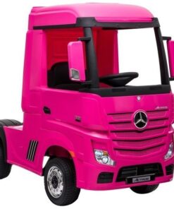 Mercedes Actros HL358 4×4 – rožinis elektrinis sunkvežimis vaikams