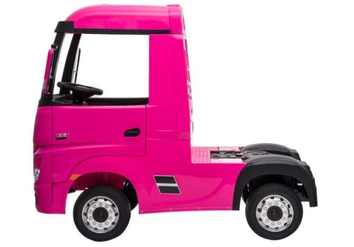Mercedes Actros HL358 4×4 – rožinis elektrinis sunkvežimis vaikams