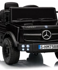 Mercedes Unimog 6V juodas elektromobilis