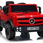 Mercedes Unimog 6V raudonas elektromobilis