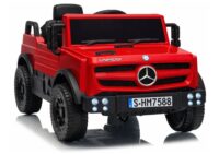 Mercedes Unimog 6V raudonas elektromobilis
